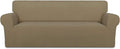 PureFit Stretch Couch Covers for Sofa Large Sofa Slipcovers Tan | 1-Piece Sofa by PureFit