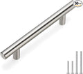 homdiy Cabinet Handles Drawer Pulls Brushed Nickel Modern Pulls for Kitchen Cabinets, 3-1/2in 50Pack