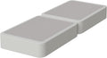 Nutan Inch Sturdy Box Spring for Mattress Support-Durable and Fully Assembled, Natural Wood Twin, White, 8" Foundation