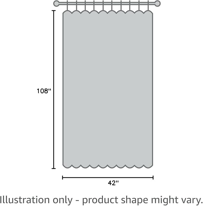 2 Pieces Sage Green Sheer Curtains 108" Length - Image 7
