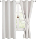 Blackout Curtains for Bedroom, 42 x 72 Inches Long, 2 Panels | Thermal by Hiasan