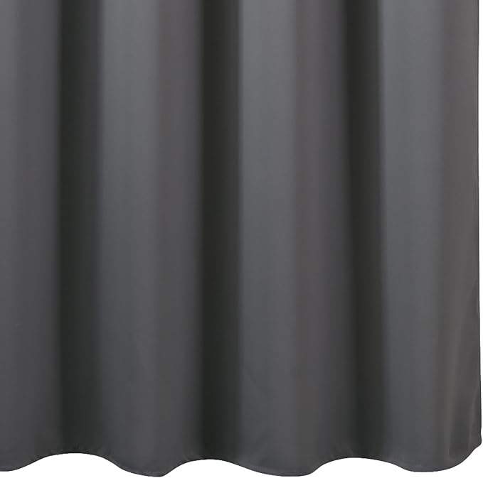 Blackout Curtains 66 x 72 Inch Long Frost Grey Curtains Set of 2 Panels Room - Image 8