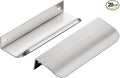 Ravinte Hardware 20 Pack Silver Cabinet Handles, 4.75 Inch (120mm) Finger Edge Pulls, 3.75 Inch Hole Center, Finger Pulls for Cabinets