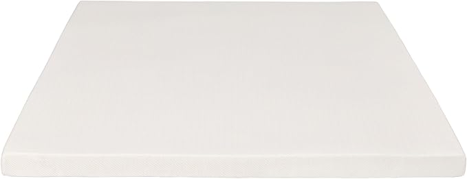 Pure Green Natural Latex Mattress Topper w/Luxury Cover - Soft - 1 Inch - Twin Size (GOLS Certified Organic)