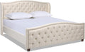 Jennifer Taylor Home Fontana Wingback Upholstered Platform Bed Frame