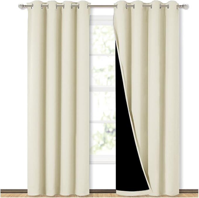 NICETOWN Living Room Completely Shaded Draperies, Privacy Protection & Noise by NICETOWN