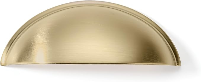 khtumeware 10 Pack 2-1/2" Drawer Pulls Champagne Bronze Cabinet Cup Pulls Kitchen Hardware Cabinet Handles Drawer Handles Knobs 2.5 inch Hole Center