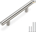 homdiy 25 Pack 3 Inch Brushed Nickel Cabinet Pulls Modern Cabinet Handles - Brushed Nickel Drawer Pulls Stainless Steel Cabinet Hardware,5 Inch Overall Cabinet Door Handles for Cabinets,Cupboard …