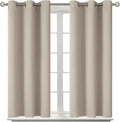 BGment Room Darkening Curtains 54 Inches Long - Grommet Thermal Insulated Drapes Window Treatment Curtains for Bedroom, 2 Panels, 38 x 54 Inch, Camel