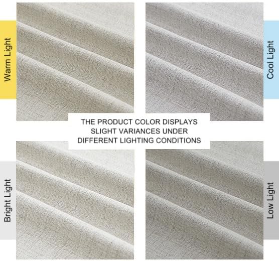 NICETOWN 100% Blackout Linen Curtains 90 inches Length - Image 11