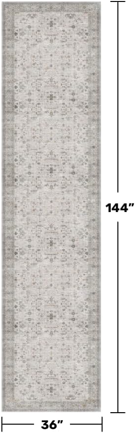 Washable Neutral Kitchen Rug - Image 2