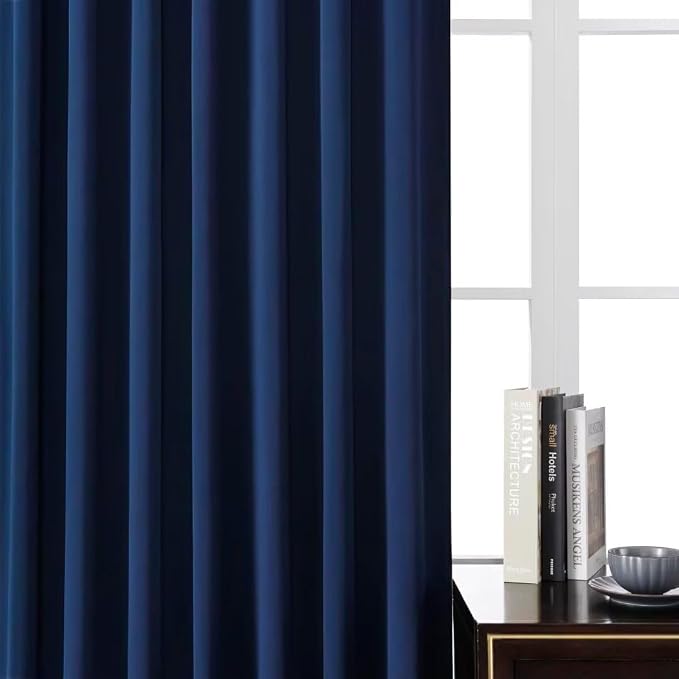 Joydeco Blackout Curtains 84 Inch Length 2 Panels Set, Room Darkening Drapes - Image 6
