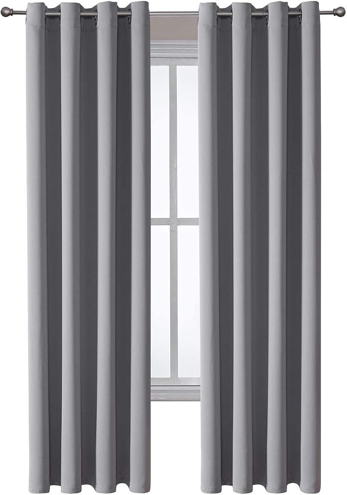 ChrisDowa Blackout Curtains for Bedroom and Living Room 84 Inches Long | 2 - Image 7