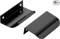 Ravinte Hardware 20 Pack Black Cabinet Handles, 3 Inch (76mm) Finger Edge Pulls, 2 Inch Hole Center, Finger Pulls for Cabinets