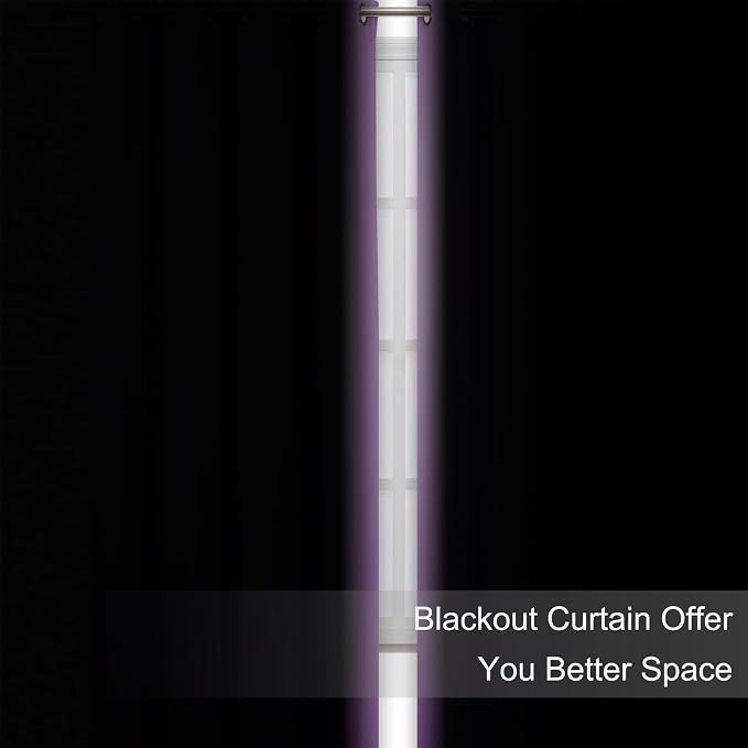 Blackout Curtains 52 x 90 Inch Long Lavender Curtains Set of 2 Panels Room - Image 3