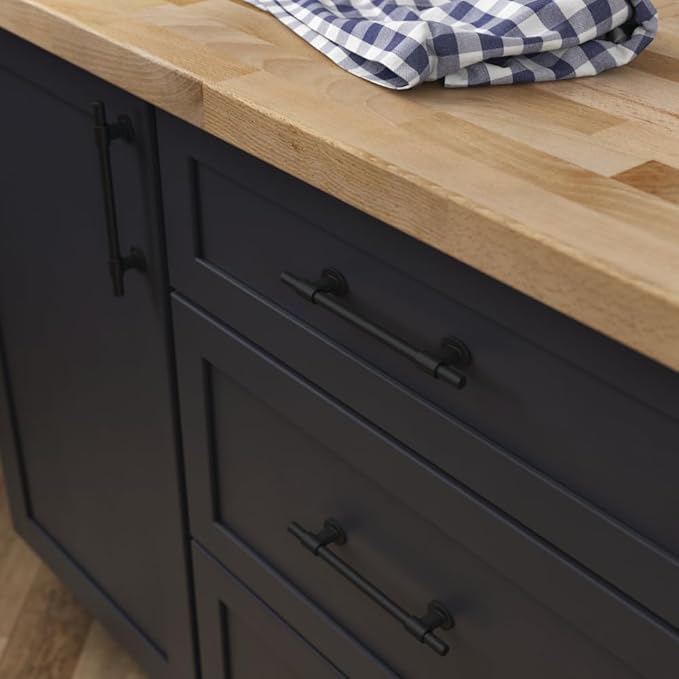 Franklin Brass Adjusta-Pull (5-Pack) Adjustable Drawer Pulls | Fits 1-3/8 to 6-5/16 Inch Hole Centers | Matte Black Cabinet Handles| Francisco P44365-FB-B