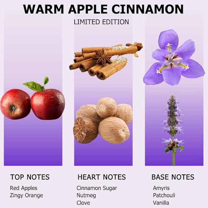 AROMELY Warm Apple Cinnamon Diffuser Oil Blend – Christmas Scents – Signature Diffuser Aroma – Luxurious Fragrance with Notes of Apples, Cinnamon Sugar, Nutmeg, and Amyris. (500ml)