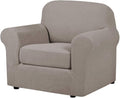 H.VERSAILTEX Stretch Chair Slipcovers 2 Pieces Armchair Cover Furniture by HVERSAILTEX