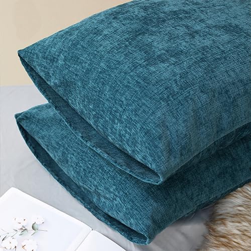 CaliTime Decorative Standard Throw Pillow Covers 26 X 20 Inches Ocean Blue | - Image 4