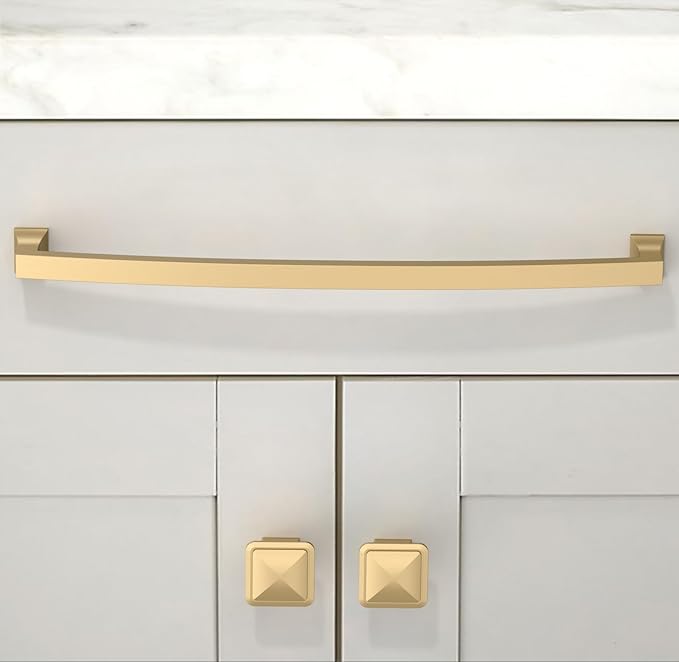 10 Pack Champagne Bronze Cabinet Pulls 10 Inch(254mm) Kitchen Cabinet Handles Solid Zinc Alloy Cabinet Hardware Drawer Pulls