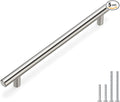 homdiy 5 Pack Brushed Nickel Cabinet Hardware Cabinet Pulls - HD201SN Cupboard Handles Modern Cabinet Door Handles 7-1/2inch Hole Center Modern T-Bar Pulls