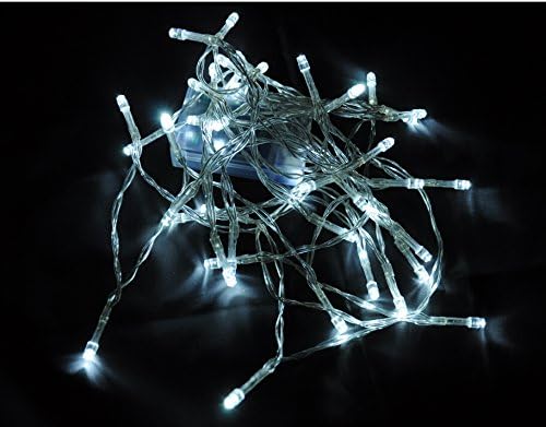 Karlling Battery Operated White 40 LED Fairy Light String Wedding Party Xmas Christmas Decorations(White,10 Pack)