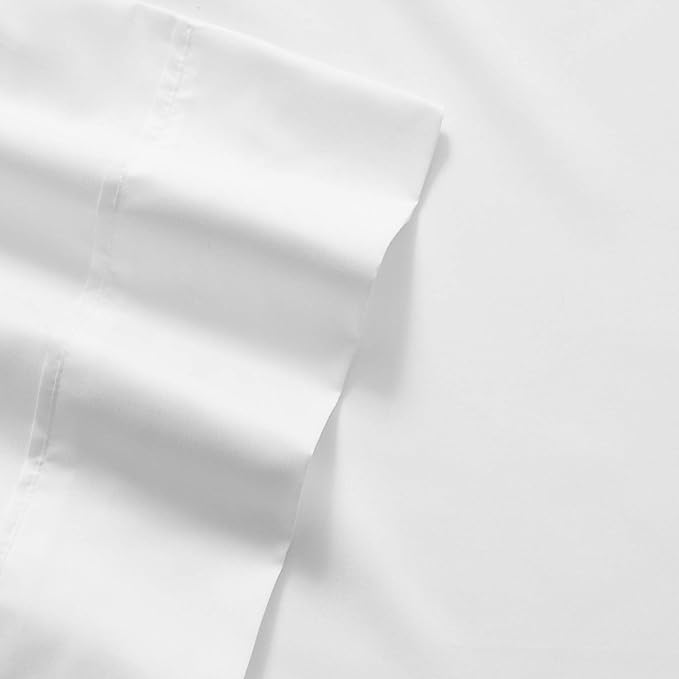 Deep Pocket Queen Sheets - 6 Piece 1500 Supreme Deluxe Collection Up to 21" Extra Deep Pocket Ultra Soft Queen Sheet Set Deep Pocket Bedding, Extra Deep Queen, White