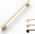 10 Pack Gold Cabinet Pulls 8.8 Inch Handles for Kitchen Cabinets and Drawers - Hardware