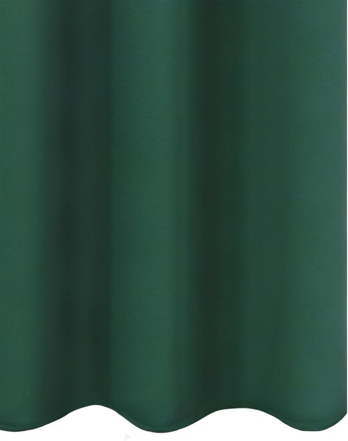 Blackout Curtains 66 x 72 Inch Long Dark Green Curtains Set of 2 Panels Room - Image 8