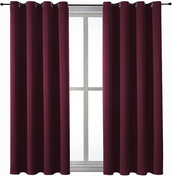 ChrisDowa Blackout Curtains for Bedroom and Living Room 45 Inches Long | 2 - Image 7
