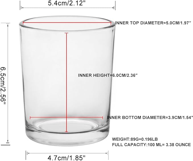 Clear Mercury Glass Tea Light Holders Set of 36 - Elegant Votive Candle Holders for Weddings, Showers and Home Decor - Perfect for Table Centerpieces and Parties (Glass, Clear)