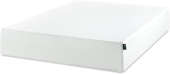 ZINUS 12 Inch Green Tea Memory Foam Mattress, King, Fiberglass Free, Patented Custom Contour Support, Sturdy Base Foam, CertiPUR-US Certified, Mattress in A Box, White