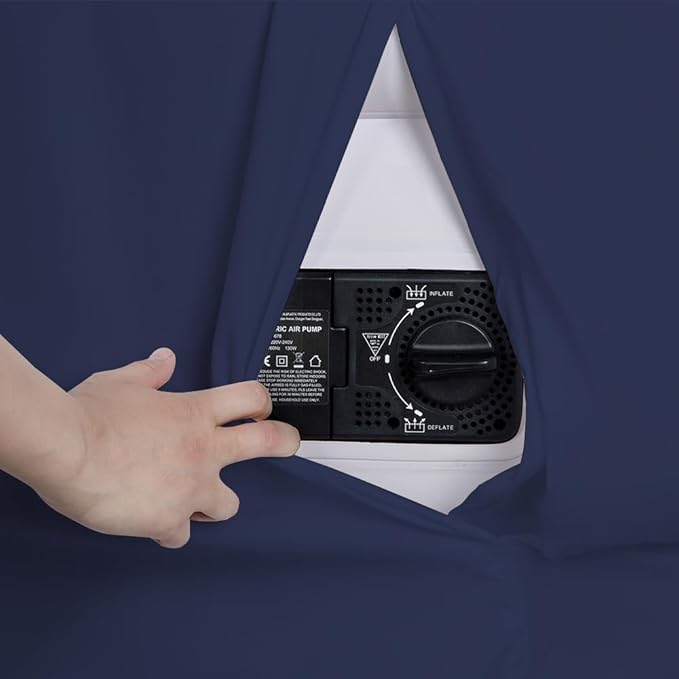 Bedecor Air Bed Sheets for Mattress Cover Removable Bed and Elastic Band Super Soft and Breathable & Deep up to 21" Blue Twin XL