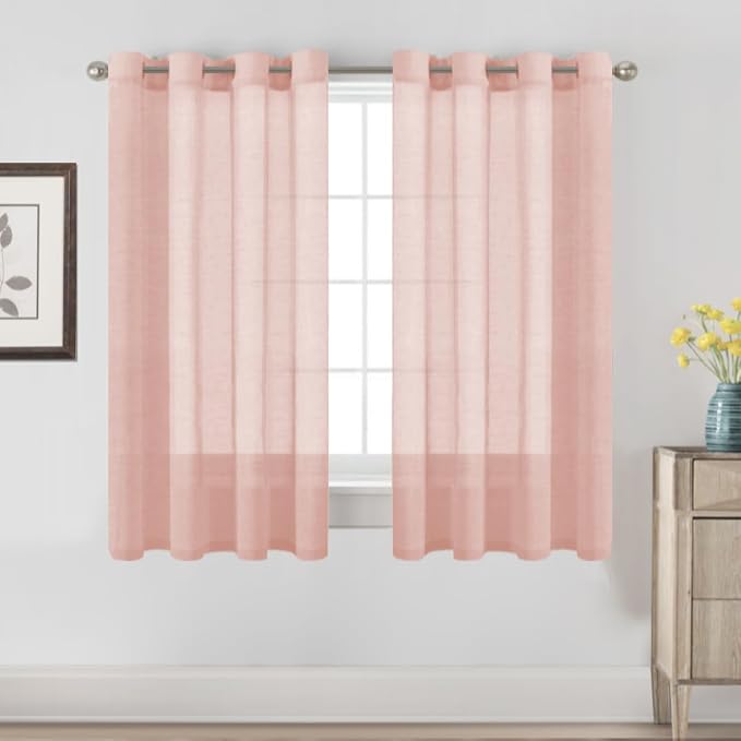 H.VERSAILTEX Linen Curtains Natural Blended Curtain Panels by HVERSAILTEX
