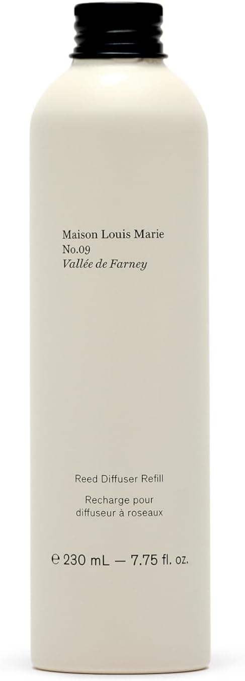 Maison Louis Marie - No.09 Vallée de Farney Home Reed Diffuser Solution Refill | Luxury Clean Beauty + Fragrance (7.75 fl oz | 230 mL)