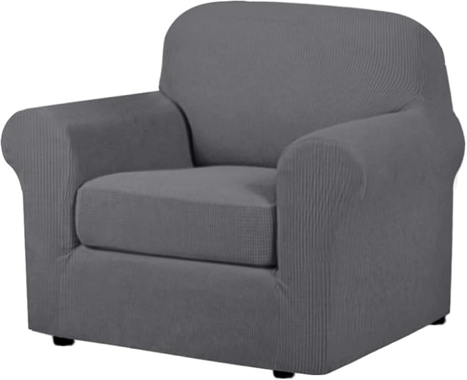 H.VERSAILTEX 2 Piece Chair Cover Stretch Furniture Cover/Armchair Protector by HVERSAILTEX