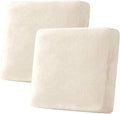 H.VERSAILTEX Velvet Stretch Couch Cushion Cover Plush Cushion Slipcover by HVERSAILTEX