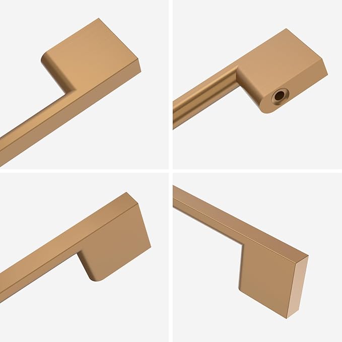 10 Pack Champagne Bronze Cabinet Pulls 7.5 Inch - Cabinet Handles for Dresser & Kitchen Cabinets