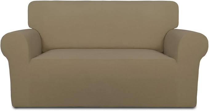 PureFit Stretch Loveseat Covers Fleece Couch Covers by PureFit