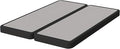 Nutan Inch Sturdy Box Spring for Mattress Support-Durable and Fully Assembled, Natural Wood Full, Gray, 4" Foundation