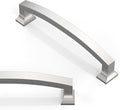 10 Pack Brushed Satin Nickel Cabinet Pulls 5 Inch(128mm) Kitchen Cabinet Handles Solid Zinc Alloy Cabinet Hardware Drawer Pulls