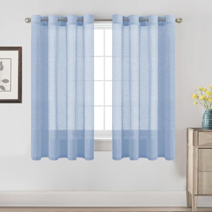 H.VERSAILTEX Linen Curtains Natural Blended Curtain Panels by HVERSAILTEX