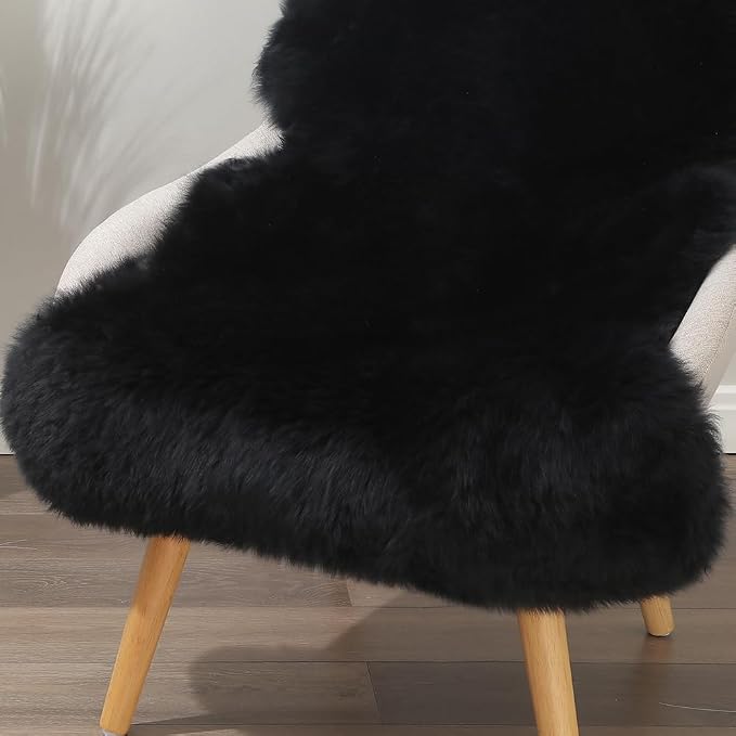 IRIWOOL Premium Genuine Fur Sheepskin Rug Real Australia Sheepskin Natural - Image 4