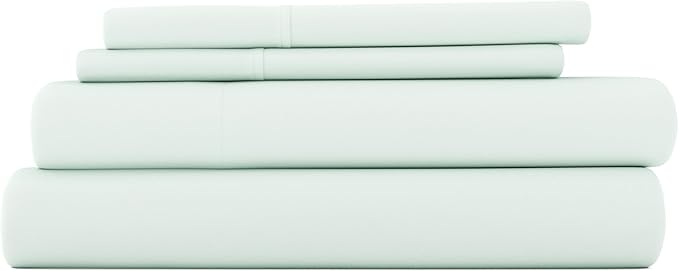 Linen Market Double-Brushed Microfiber Twin Sheet Set 3 Piece – Oeko-TEX Certified Ultra Soft & Wrinkle-Free - 16" Deep Pocket Sheets - Easy Care Twin Size - Mint