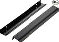 Ravinte Hardware 30 Pack Black Cabinet Handles, 11.8 Inch (300mm) Finger Edge Pulls, 8.8 Inch Hole Center, Finger Pulls for Cabinets