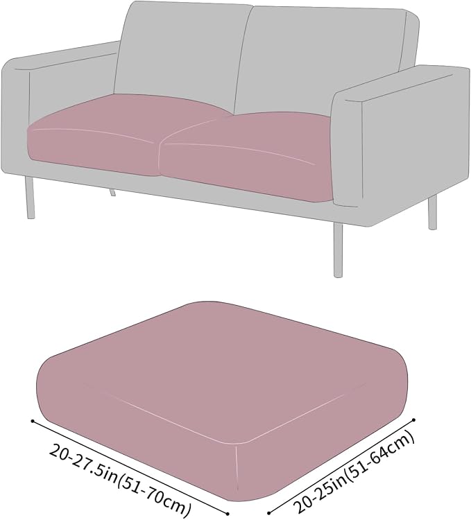 Fuloon Faux Leather Couch Cushion Slipcover, Waterproof Stretch Covers - Image 3