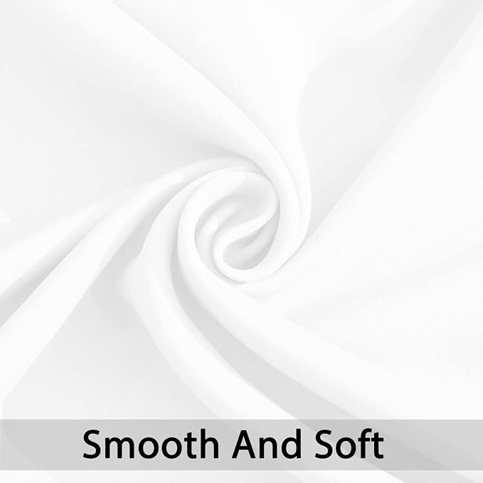 Yakamok Room Darkening Curtains 62x96 inch Length Pure White-Living Room | 2 - Image 4