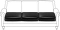 Fuloon Faux Leather Couch Cushion Slipcover, Waterproof Stretch Covers by Fuloon
