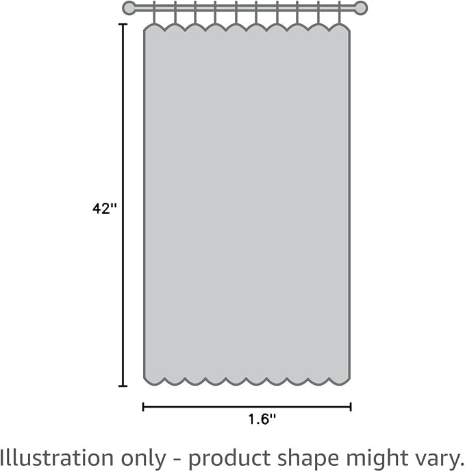 Yakamok Grey Room Darkening Curtains 42x63 inch Gray Grommet-Living Room | 2 - Image 9