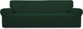 Easy-Going Stretch 4 Seater Oversized Sofa Couch Cover Dark Green | 1-Piece by Easy-Going